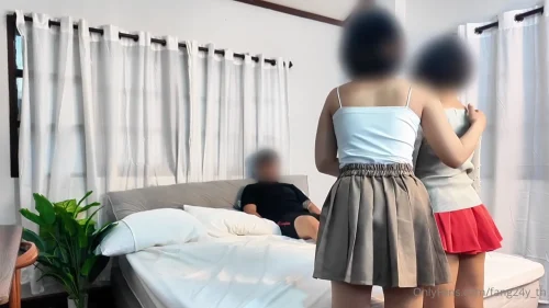 โม๊กสลับ แฟนร่วม เสียวสุดๆ เย็ดในห้องนอน เย็ดสองคน